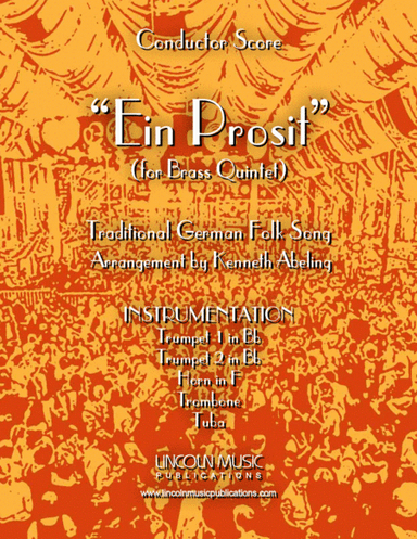 Ein Prosit (for Brass Quintet) (arr. Kenneth Abeling)
