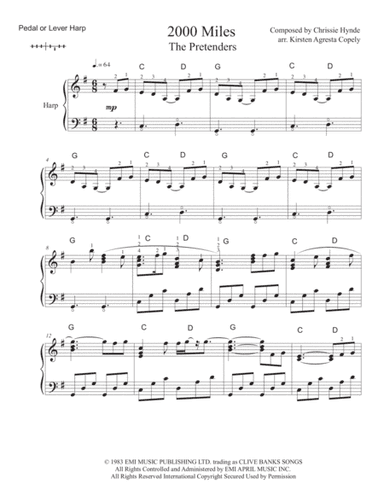 2000 Miles (arr. Kirsten Agresta Copely)