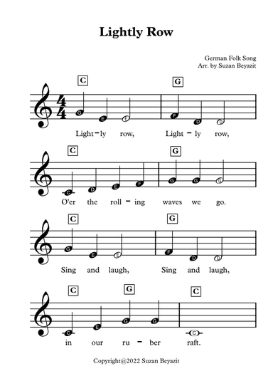 Lightly Row (arr. Suzan Beyazit)