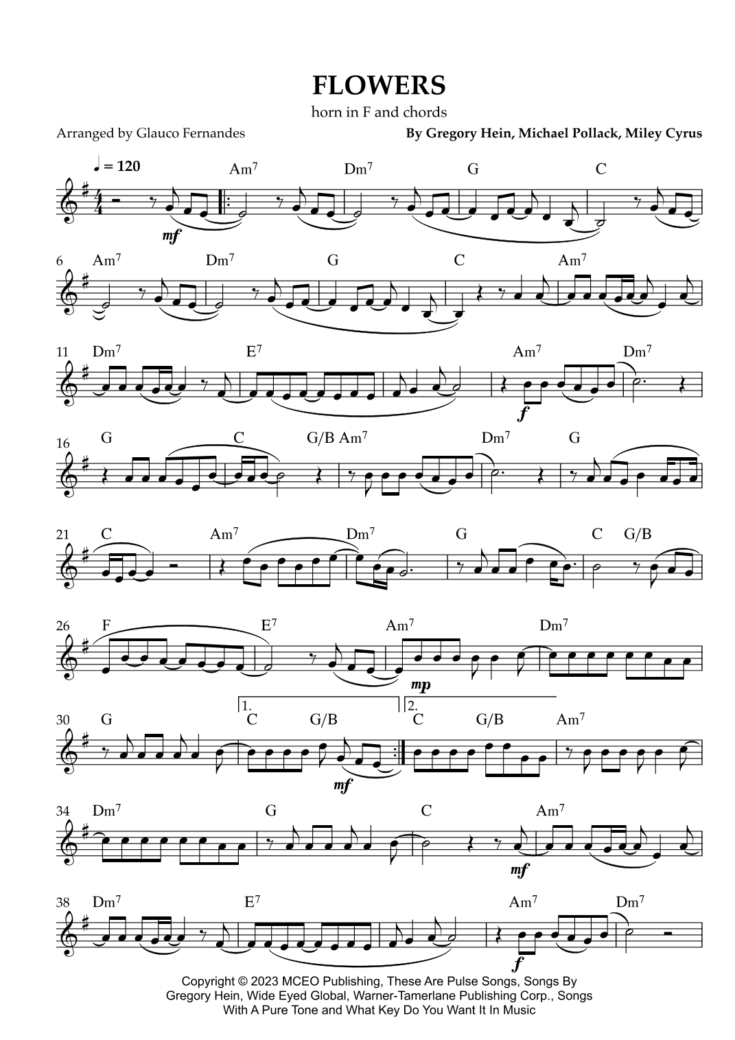 Flowers (arr. Glauco Fernandes)