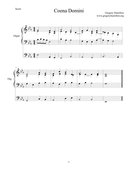 Coena Domini - Draw Near and Take the Body of the Lord