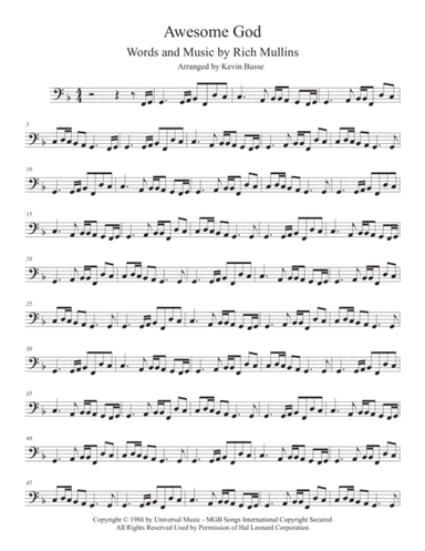 Awesome God (arr. Kevin Busse)