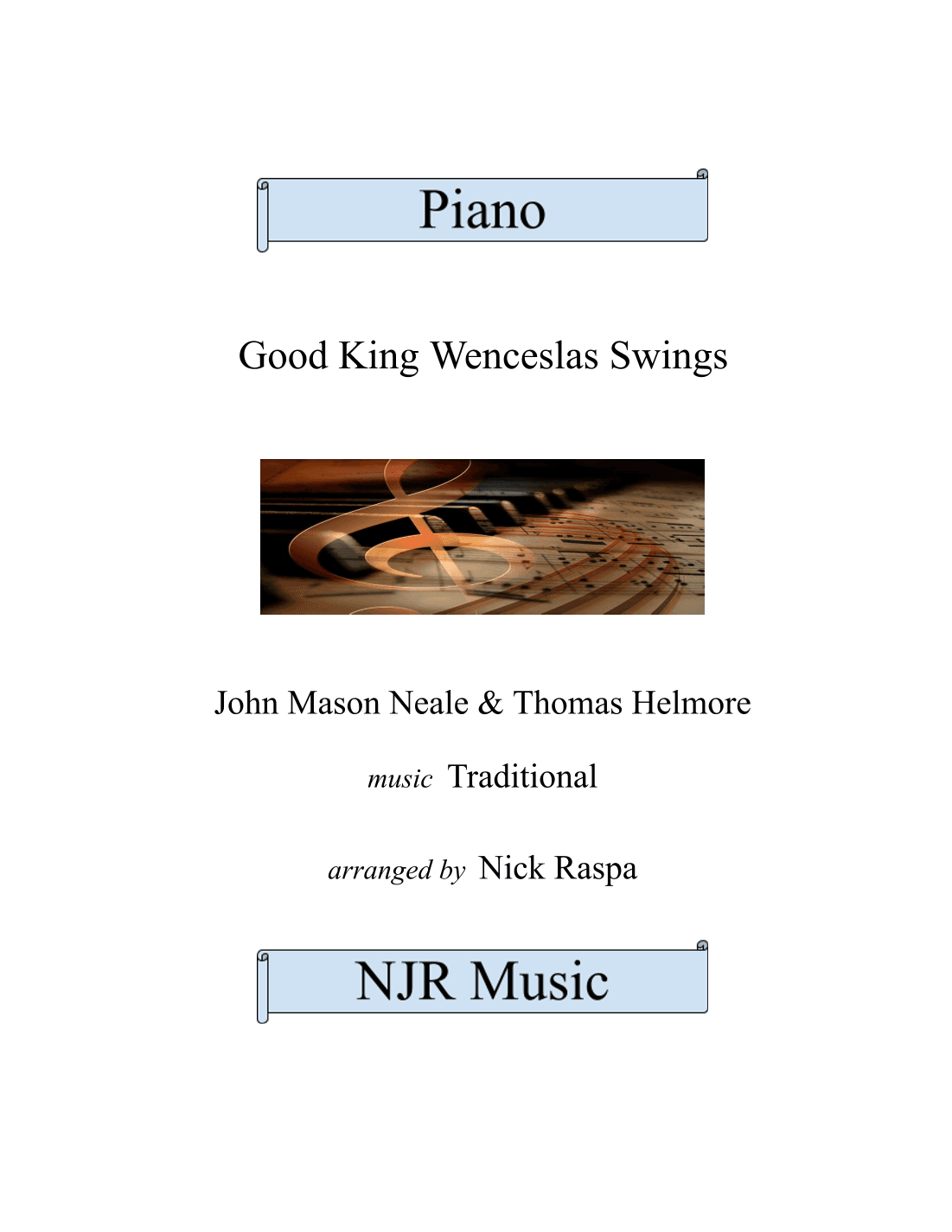 Good King Wenceslas Swings (intermediate piano) (arr. Nick Raspa)