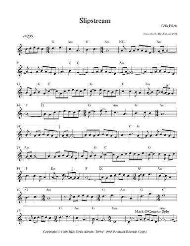 Slip Stream (arr. David Alkana (transcriber))