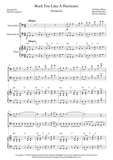 Rock You Like A Hurricane (arr. Gildson Cerqueira)