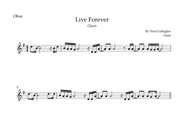 Live Forever (arr. Fabio Britto)
