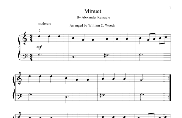 Minuet (arr. William C. Woods)