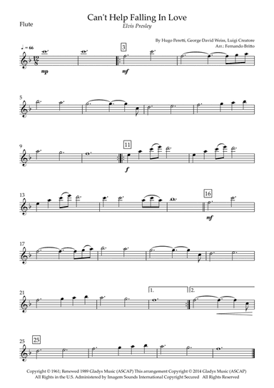 Can't Help Falling In Love (arr. Fernando Britto)