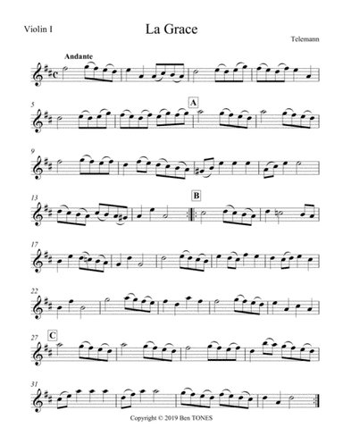 La Grace String Quartet (arr. Benton Wedge)