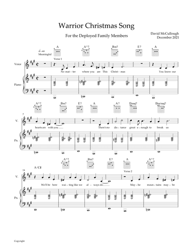 Warrior Christmas Song