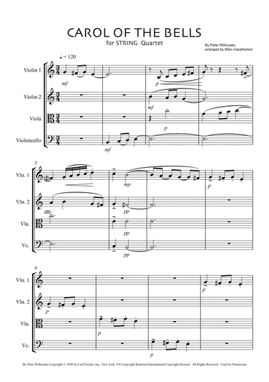 Carol Of The Bells (arr. Ellen Macpherson)