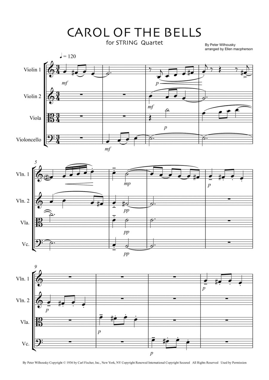 Carol Of The Bells (arr. Ellen Macpherson)