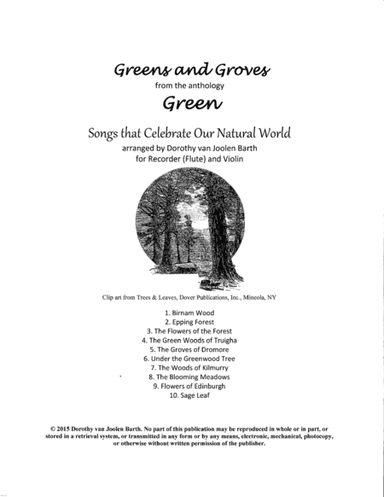 Greens and Groves (10 Duos) (arr. Dorothy van Joolen Barth)