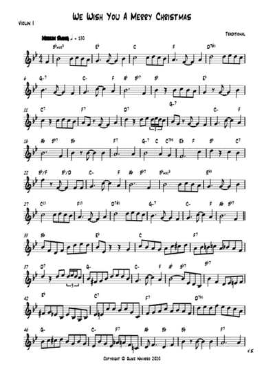 We Wish You A Merry Christmas (string quartet) (arr. Quike Navarro)