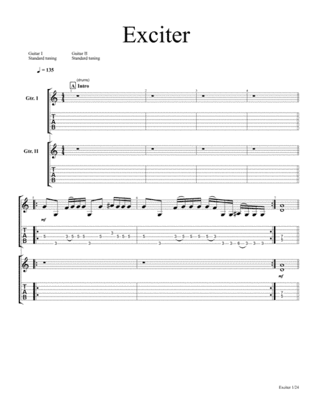 Exciter (arr. Angel V. Fortiz)