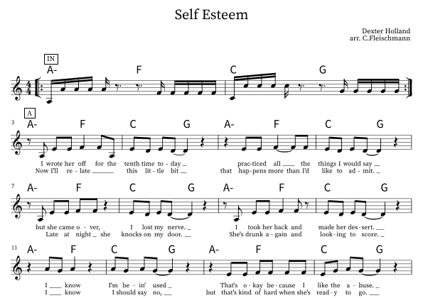 Self Esteem (arr. Christoph Fleischmann)