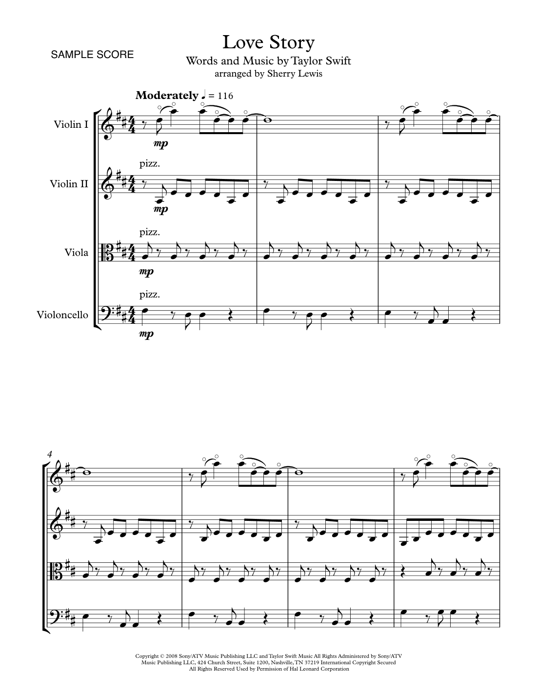 Love Story (arr. Sherry Lewis)