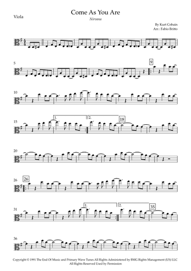 Come As You Are (arr. Fabio Britto)