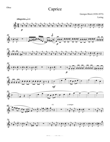 Georges Bizet Caprice (arr. Simeon Loring)