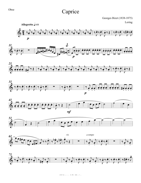 Georges Bizet Caprice (arr. Simeon Loring)