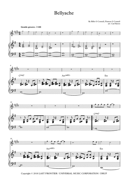 Bellyache (arr. Carl Raven)