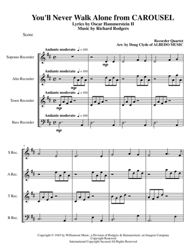 You'll Never Walk Alone (arr. Doug Clyde)