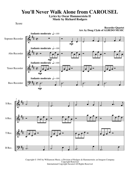 You'll Never Walk Alone (arr. Doug Clyde)
