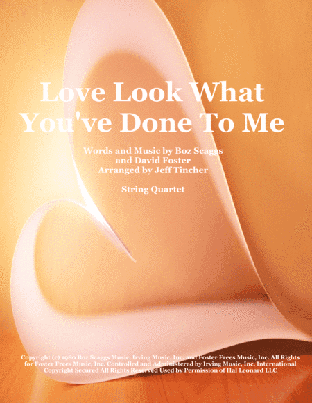 Look What You've Done To Me (arr. Jeff Tincher)