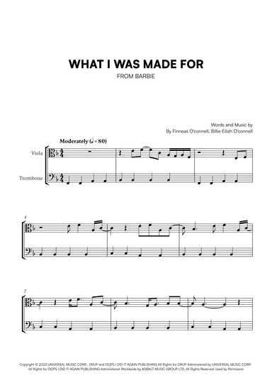 What Was I Made For? (arr. Cadenza Editions)