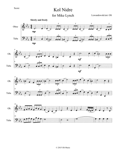 Kol Nidre (arr. Tim Olt)