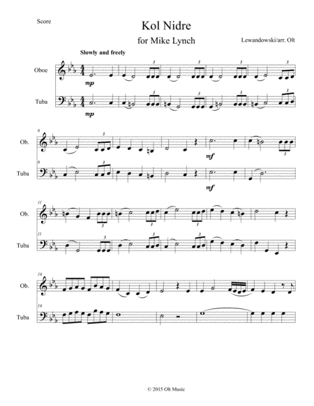 Kol Nidre (arr. Tim Olt)