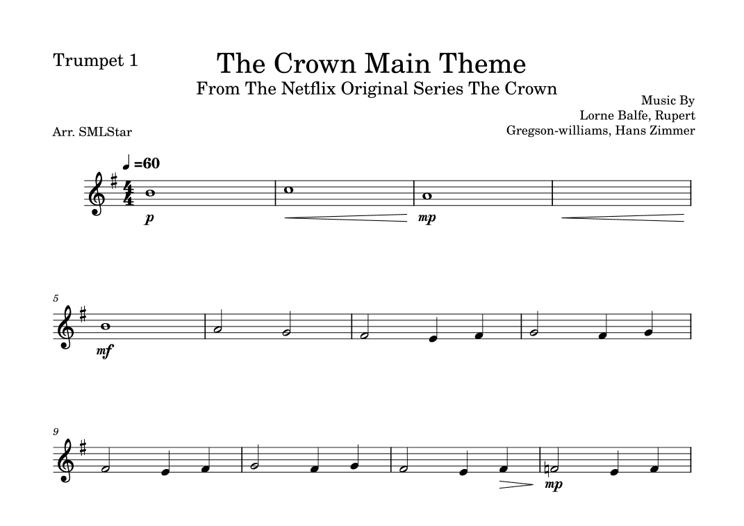 The Crown Main Theme (arr. SMLStar)