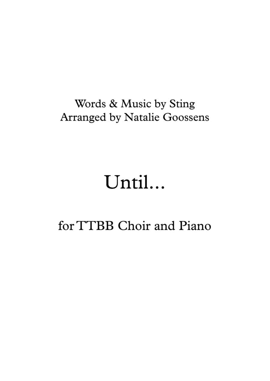 Until... (arr. Natalie Goossens)