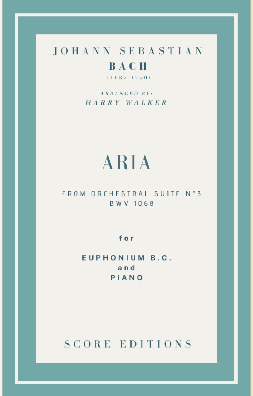 Bach Air from Suite No.3 (for Euphonium B.C. and Piano) (arr. Harry Walker)