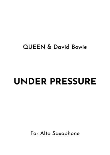 Under Pressure (arr. Jireh J.)