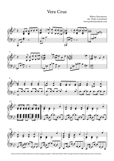 Vera Cruz (arr. Pedro Lutterbach)
