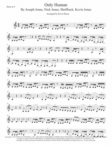 Only Human (arr. Kevin Busse)
