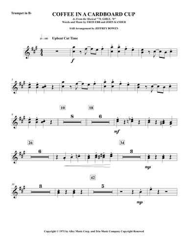 Coffee (in A Cardboard Cup) (arr. Jeffrey Bowen)