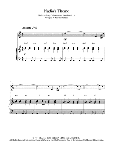 Nadia's Theme (arr. Kaiserin Rebecca)