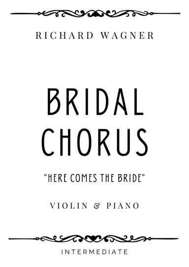 Wagner - Bridal Chorus in B-flat Major - Intermediate (arr. Piacere Music Sheets)