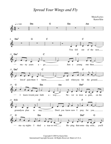 Spread Your Wings and Fly