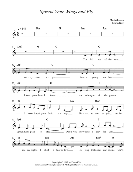 Spread Your Wings and Fly