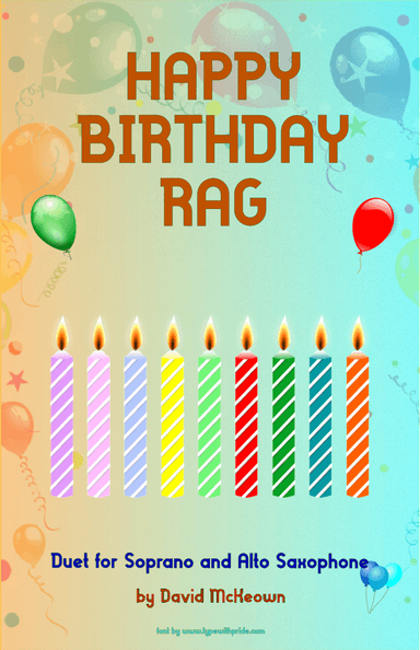 Happy Birthday Rag, for Soprano and Alto Saxophone Duet (arr. David McKeown)