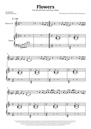 Flowers (arr. Daniel Nakamura)