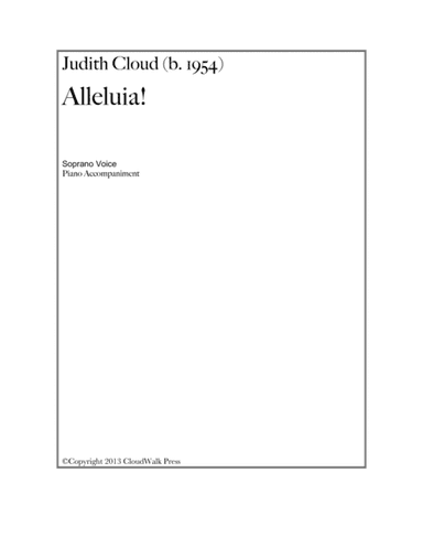 Alleluia for soprano and piano