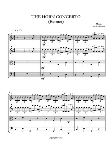 THE HORN CONCERTO (arr. Lee Mitchell)