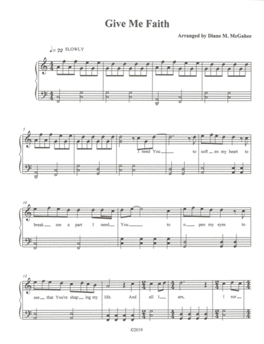 Give Me Faith (arr. Diane M. McGahee)