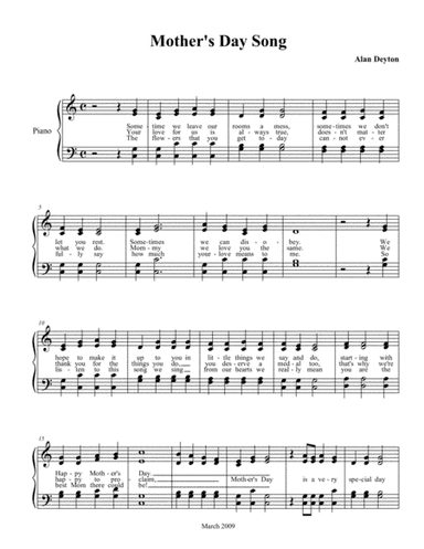 Mother's Day Song