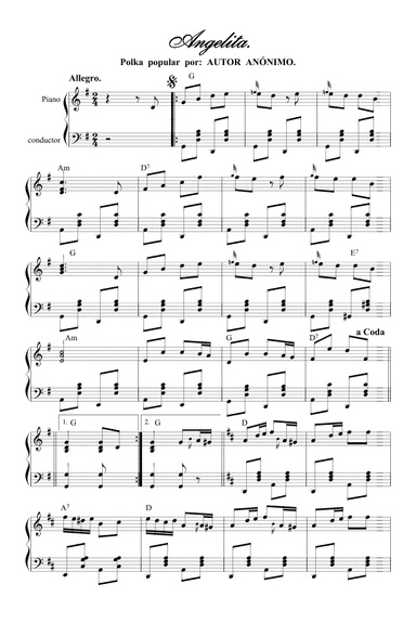 Angelita - Polka Tradicional Italiana (arr. Juan Carlos Cortés Aguirre)
