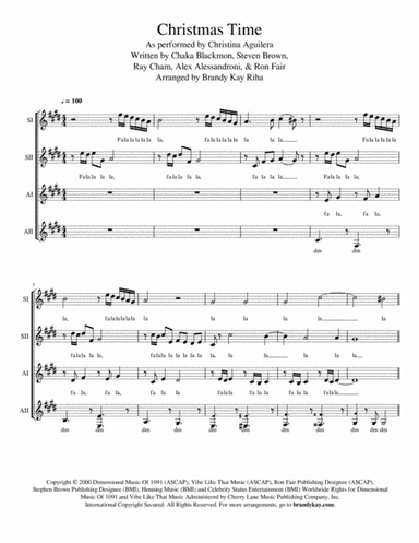 Christmastime (arr. BK Riha / Brandy Kay Riha)